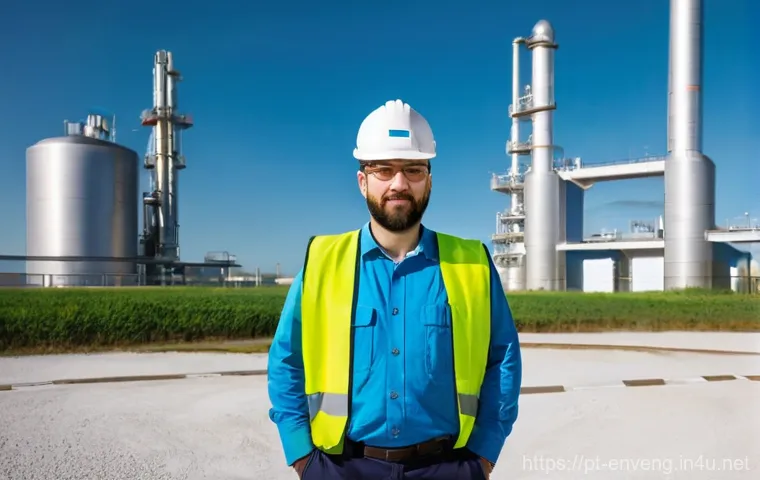 환경과학과 환경공학의 차이점 - **Prompt:** A focused environmental scientist, a woman in her early 30s with a keen expression, knee...