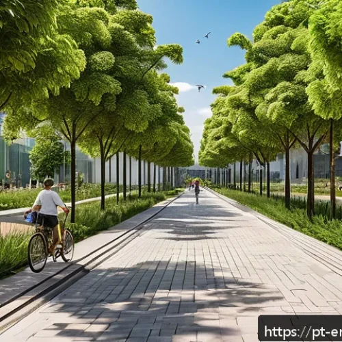 Home 31 환경공학 관련 학문 - A modern urban park in a Brazilian city featuring lush green spaces, clean walking paths, and people...